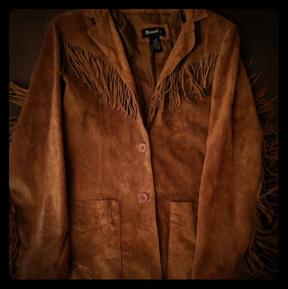 Denim&Co. Leather Jacket